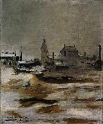 Edouard Manet Effet de neige a Petit Montrouge oil painting artist